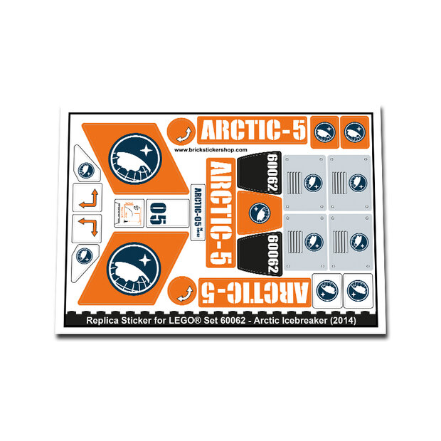Replacement Sticker for Set 60062 - Arctic Icebreaker
