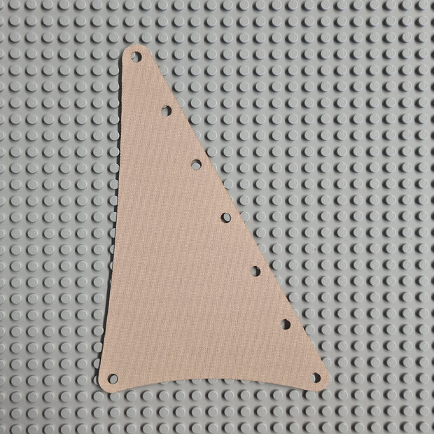 Replica Sailbb08 - Cloth Sail Triangular 15 x 22 with 8 Holes