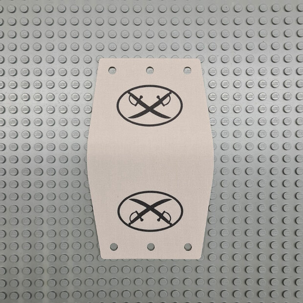 Replica Stof - Vehicle Roof Wagop met Oval en Two Crossed Cutlasses (x192px1)