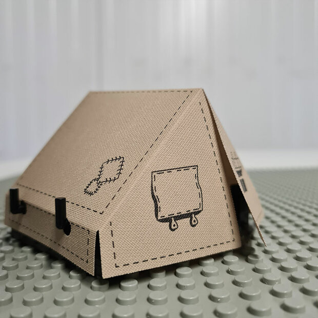 Replica Stof - Tent met Indiana Jopes Patroon (part 61880)