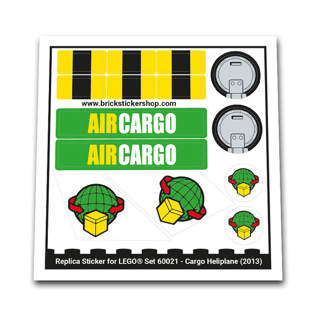 Replica Sticker voor Set 60021 - Cargo Heliplane
