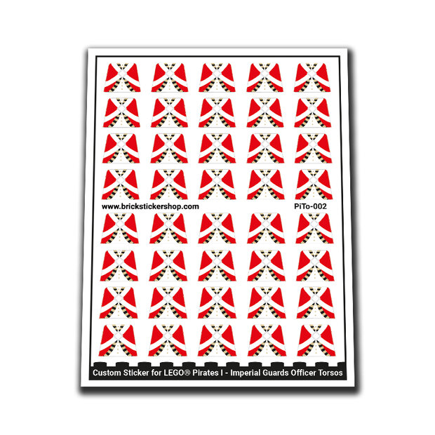 Custom Sticker - Pirates I - Imperial Guards Torsos Officer