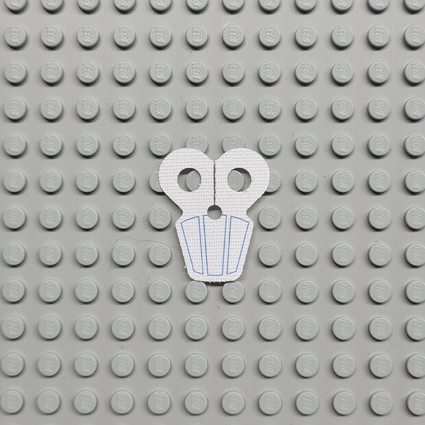 Replica Cloth - Armor Pauldron with Blue Stripes Pattern