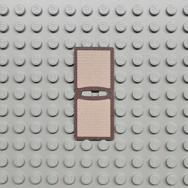 Replica Cloth - Poncho with Dark Brown Rim Pattern