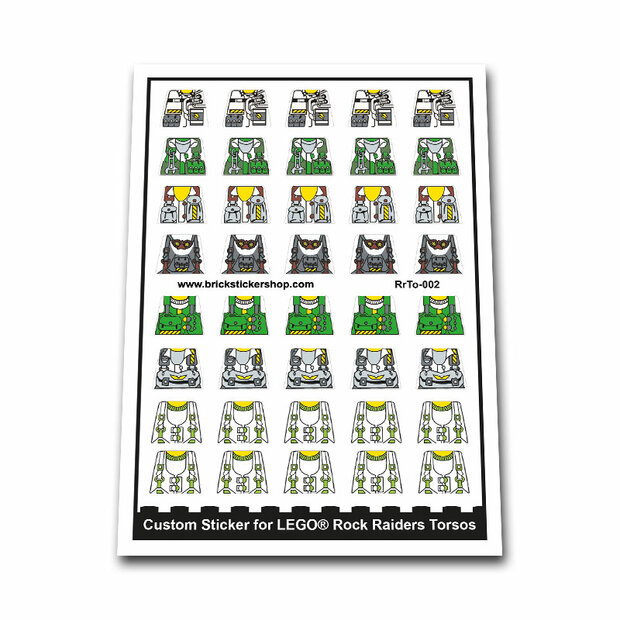 Custom Sticker - Rock Raiders Torsos (Transparent)