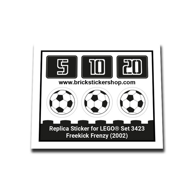 Replacement Sticker for Set 3423 - Freekick Frenzy