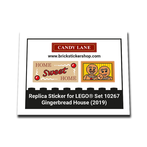 Replacement Sticker for Set 10267 - Gingerbread House