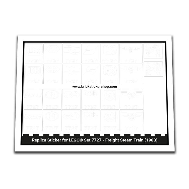 Replacement Sticker for Set 7727 - Freight Steam Train