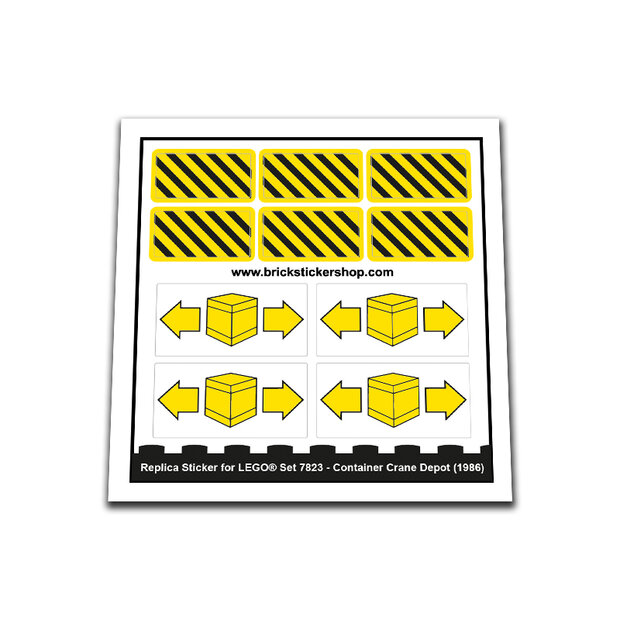 Replacement Sticker for Set 7823 - Container Crane Depot