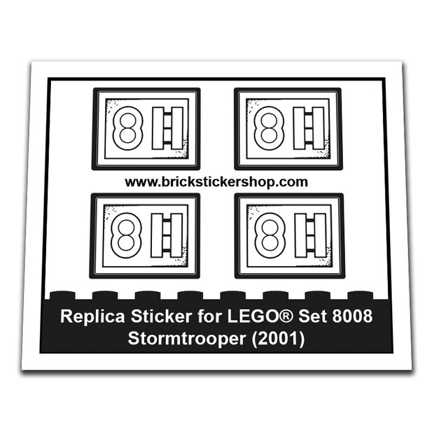Replacement Sticker for Set 8008 - Stormtrooper