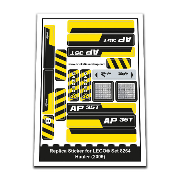Replacement Sticker for Set 8264 - Hauler