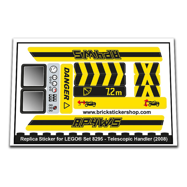 Replacement Sticker for Set 8295 - Telescopic Handler