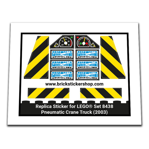 Replacement Sticker for Set 8438 - Pneumatic Crane Truck