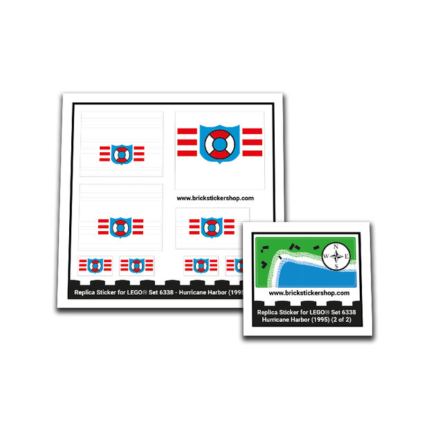Replica Sticker voor Set 6338 - Hurricane Harbor