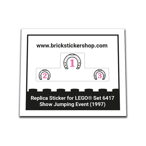 Replacement Sticker for Set 6417 - Show Jumping Event
