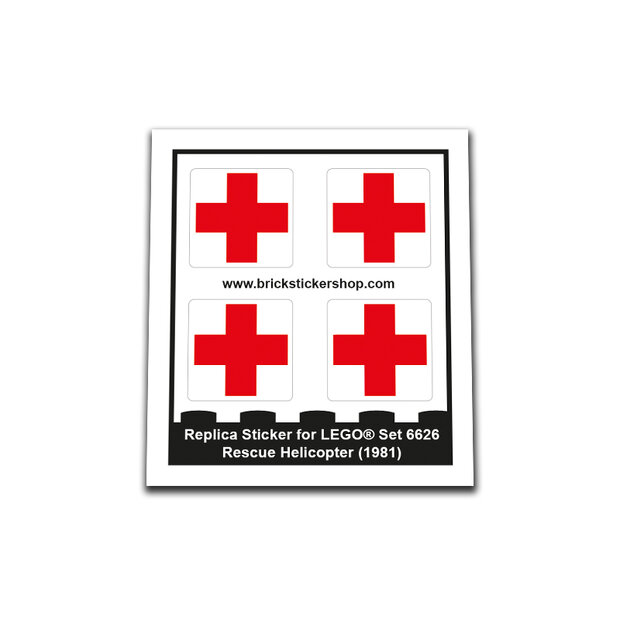 Replacement Sticker for Set 6626 - Rescue Helicopter