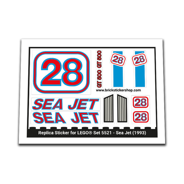 Replacement Sticker for Set 5521 - Sea Jet