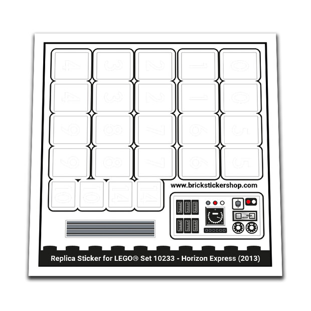 Replica Sticker voor Set 10233 - Horizon Express