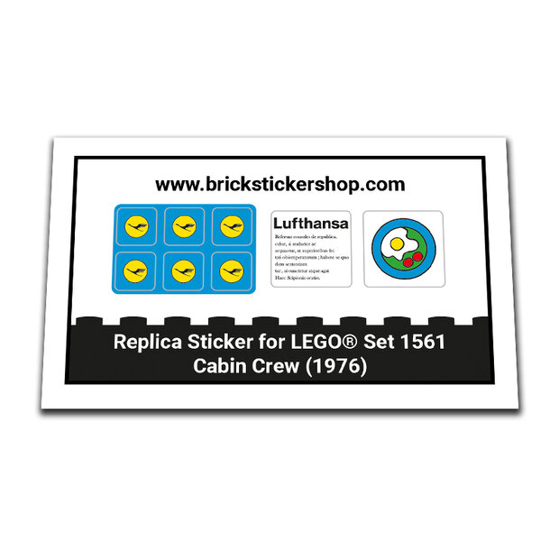 Replica Sticker voor Set 1561 - Cabin Crew