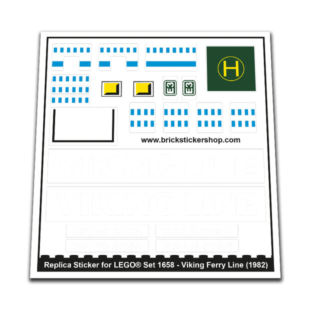 Replacement Sticker for Set 1658 - Viking Line Ferry
