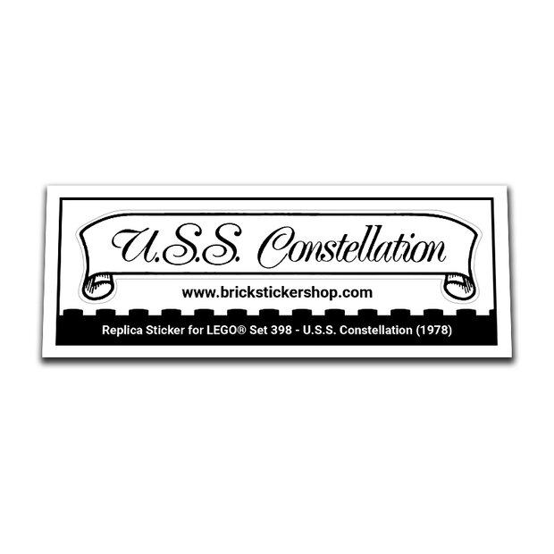 Replica Sticker voor Set 398 - U.S.S. Constellation