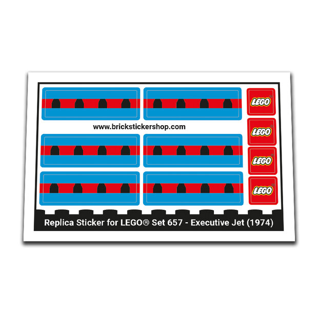 Replica Sticker voor Set 657 - Executive Jet