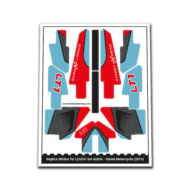 Replacement Sticker for Set 42036 - Street Motorcycle