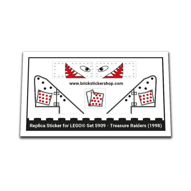 Replacement Sticker for Set 5909 - Treasure Raiders