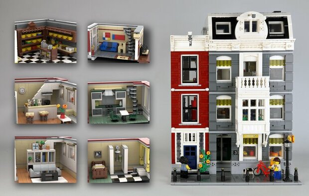 Custom Sticker - Amsterdam Canal House door Berthil