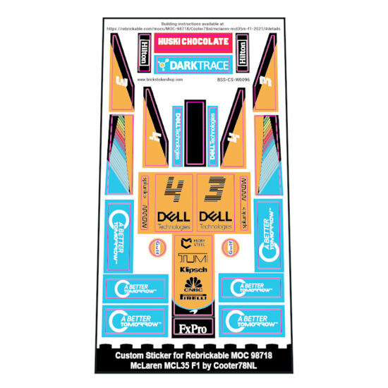 Custom Sticker - McLaren MCL35M - F1 2021 by Cooter78nl