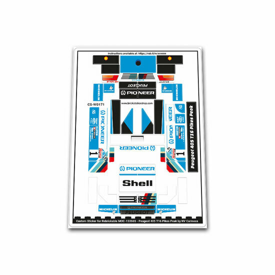 Custom Sticker - Peugeot 405 T16 Pikes Peak by NV_Carmocs