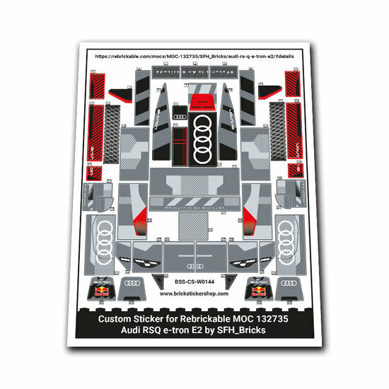 Custom Sticker - Audi RSQ e-tron E2 door SFH_Bricks