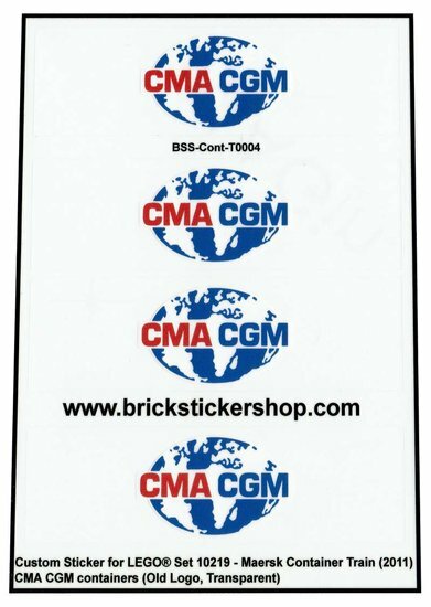 Custom Sticker - Container CMA-CGM (Old Logo)