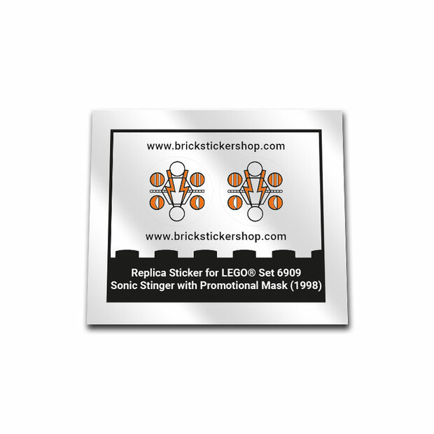 Replacement Sticker for Set 6909 - Sonic Stinger with Promotional Mask