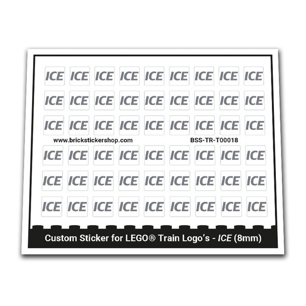Custom Sticker - ICE Logo&#039;s 8mm