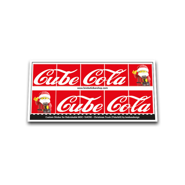 Custom Sticker for Rebrickable MOC-164390 - Christmas Truck by besbasdesign