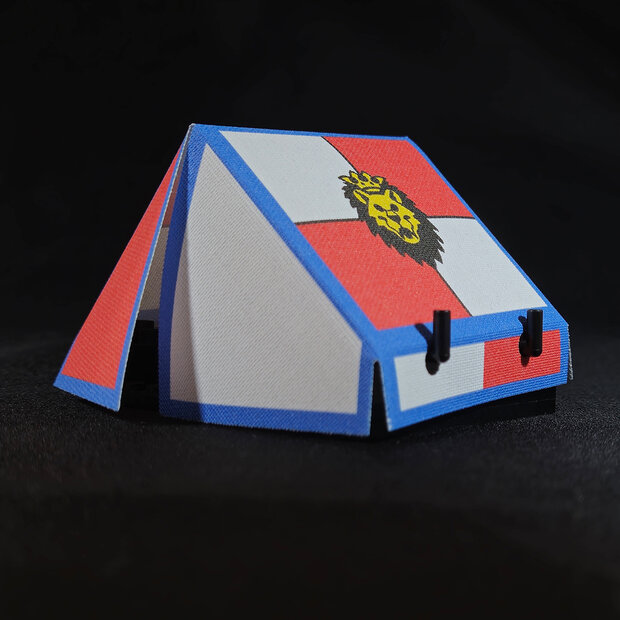 Custom Stof - Castle Tent met Royal Knight Patroon
