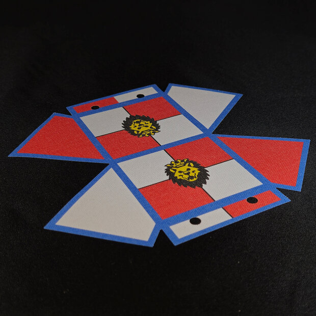 Custom Stof - Castle Tent met Royal Knight Patroon