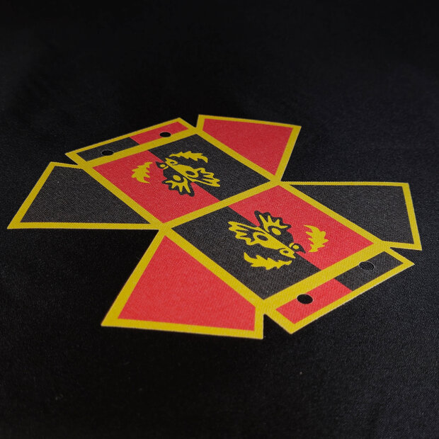 Custom Stof - Castle Tent met Dragon Knight Patroon