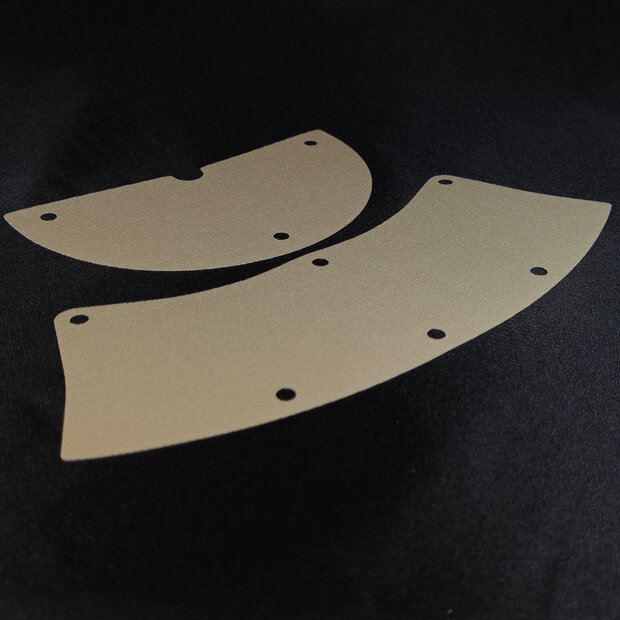 Custom Stof - Castle Pavilion Tent met Dark Tan Background