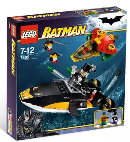 Replica Sticker voor Set 7885 - Robin&#039;s Scuba Jet Attack of The Penguin