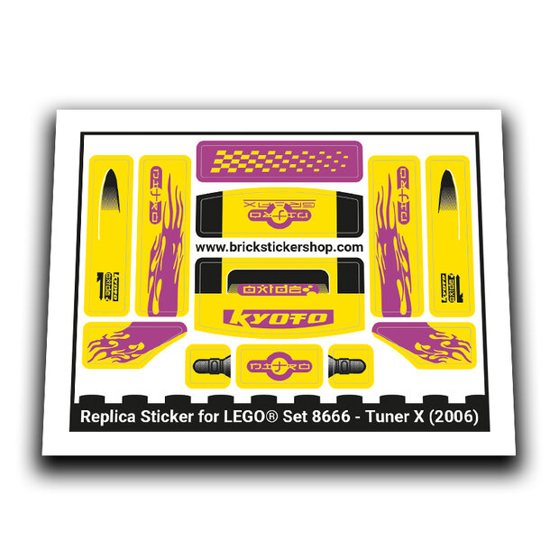 Replacement Sticker for Set 8666 - Tuner X