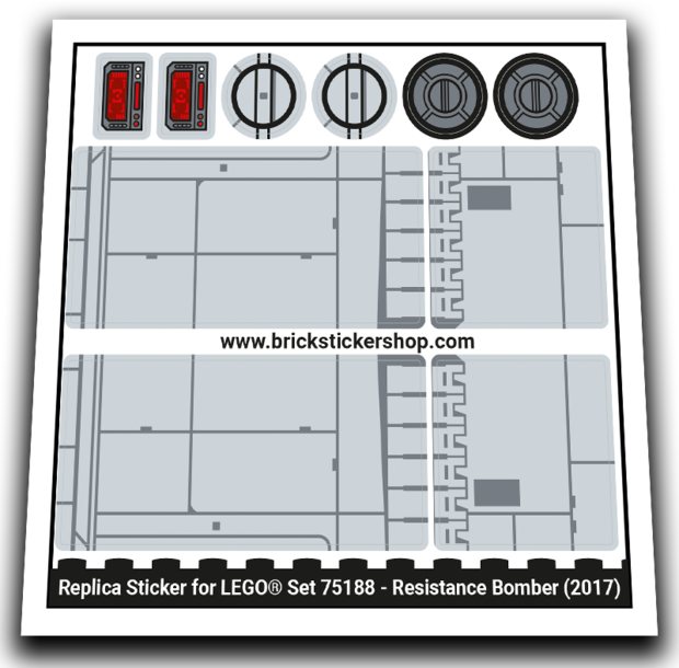 Replacement Sticker for Set 75188 - Resistance Bomber