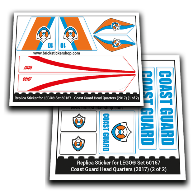Replacement Sticker for Set 60167 - Coast Guard Head Quarters