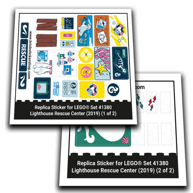 Replacement Sticker voor Set 41380 - Lighthouse Rescue Center