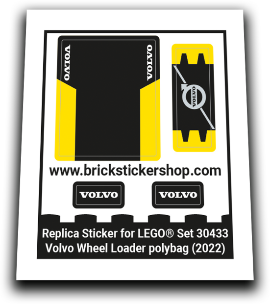 Replacement Sticker voor Set 30433 - Volvo Wheel Loader polybag