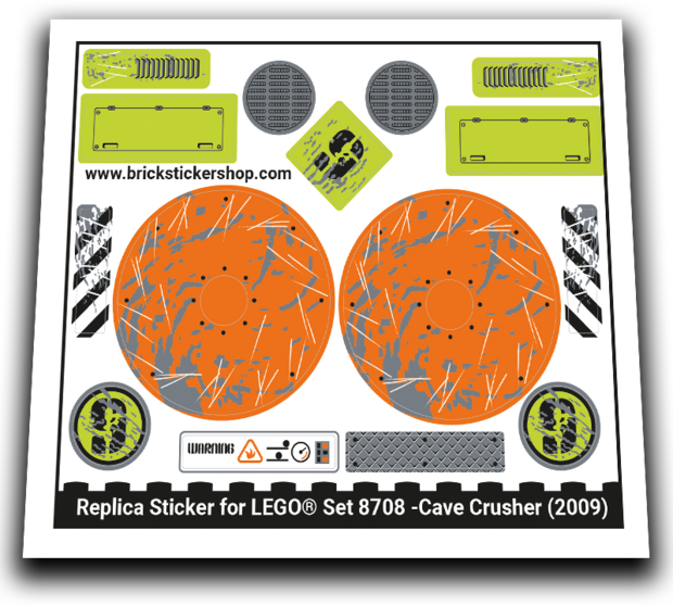 Replacement Sticker for Set 8708 - Cave Crusher