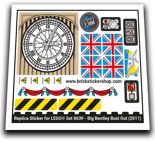 Replacement Sticker for Set 8639 - Big Bentley Bust Out