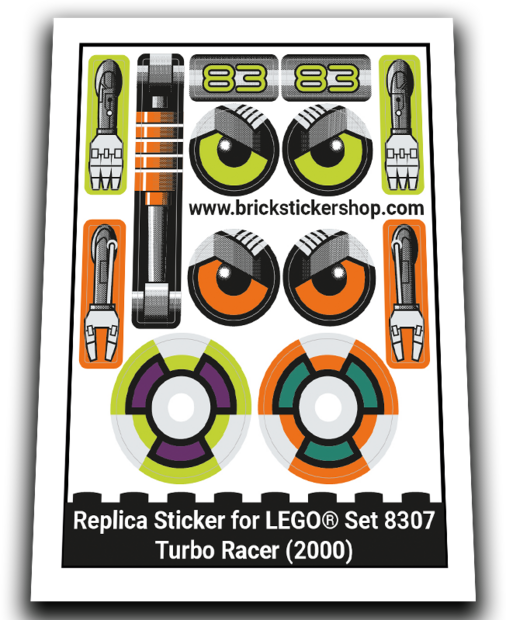 Replacement Sticker for Set 8307 - Turbo Racer