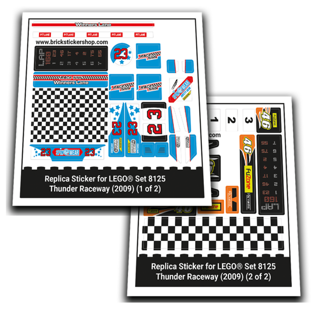 Replacement Sticker for Set 8125 - Thunder Raceway
